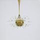 Lustre Bakalowits Miracle Sputnik in brass with crystal glass rods, 1960s