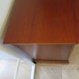 3-drawer chest of drawers with ogee - Louis Philippe style - 80s
