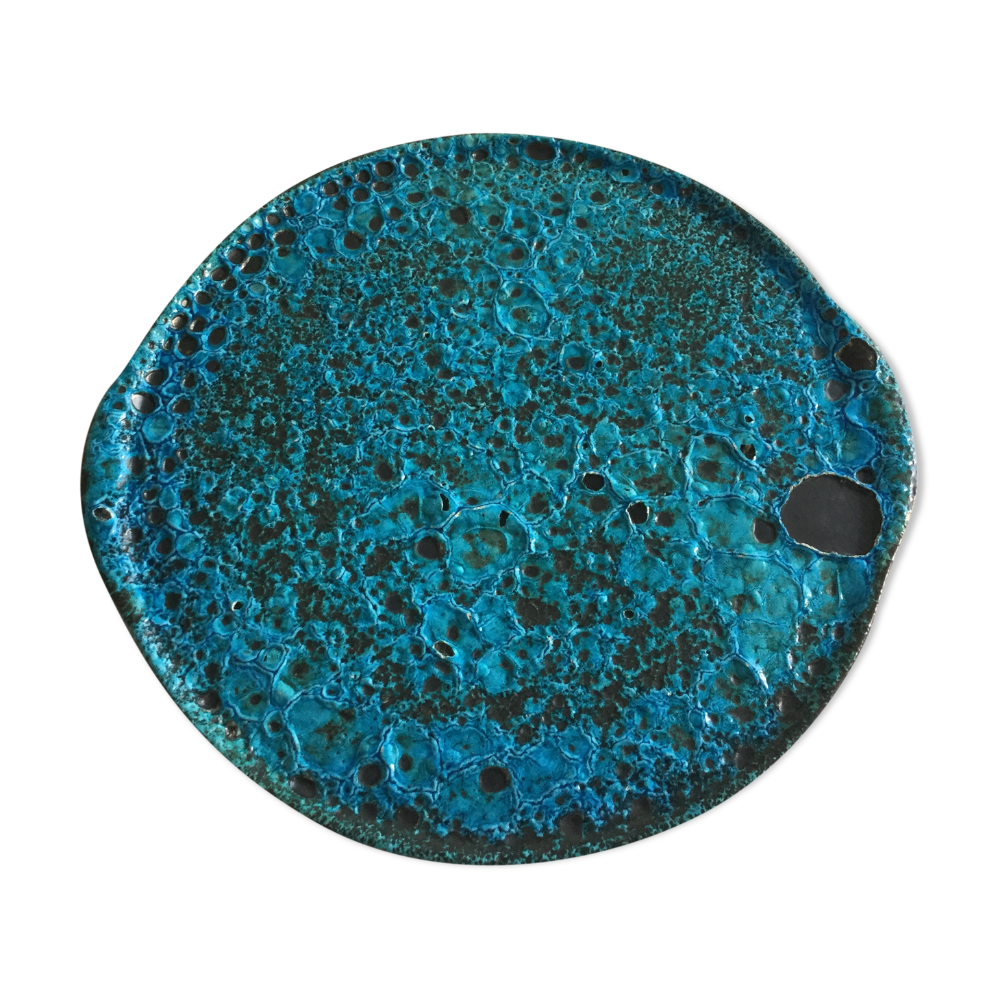 Ceramic dish fat lava
