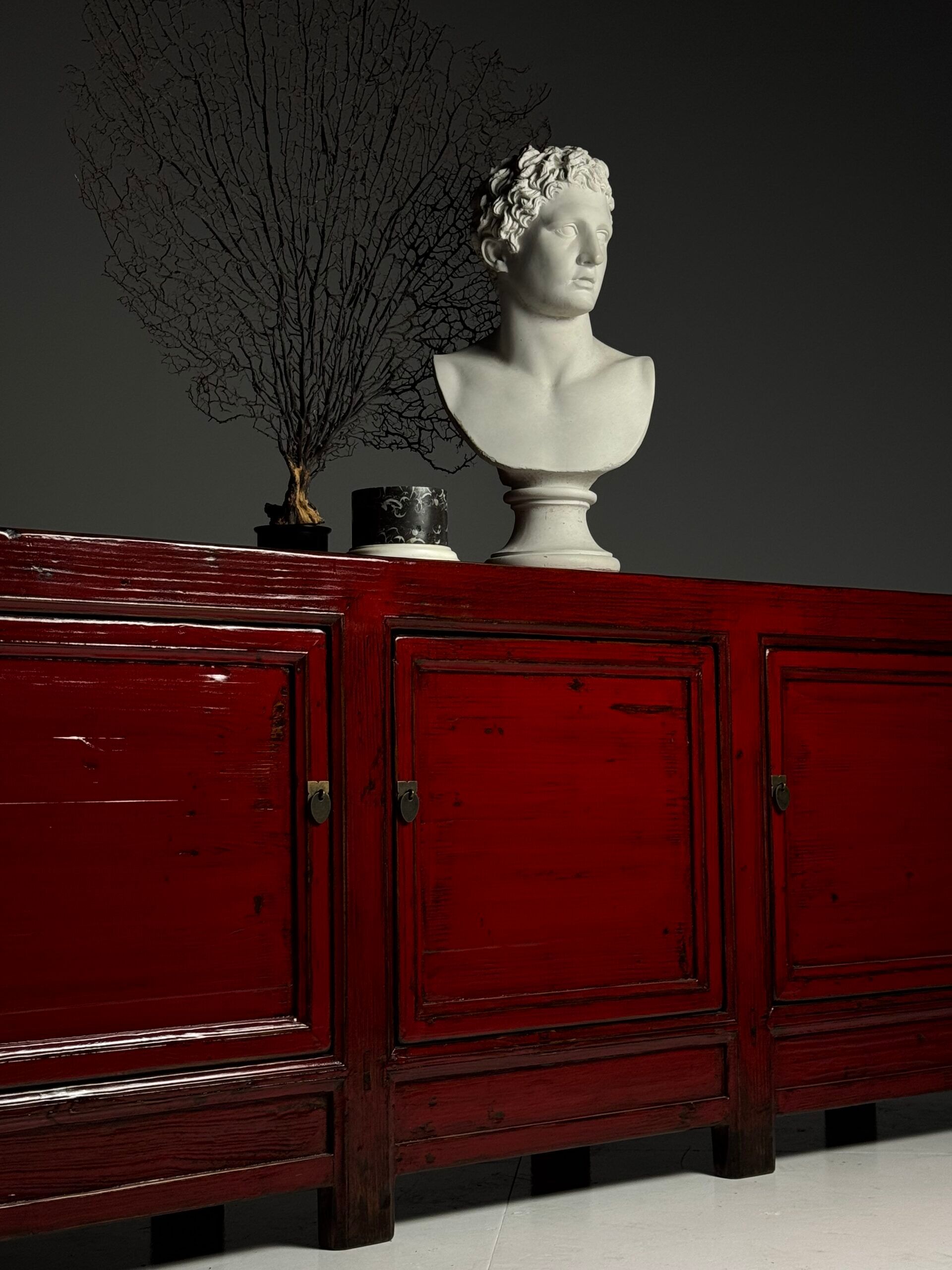 Chinese sideboard red