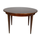 Art Deco mahogany round table by Jacques Adnet around 1940