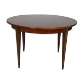 Art Deco mahogany round table by Jacques Adnet around 1940