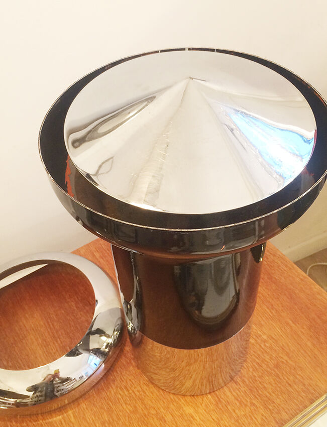 Big ashtray of community in chrome, 1970