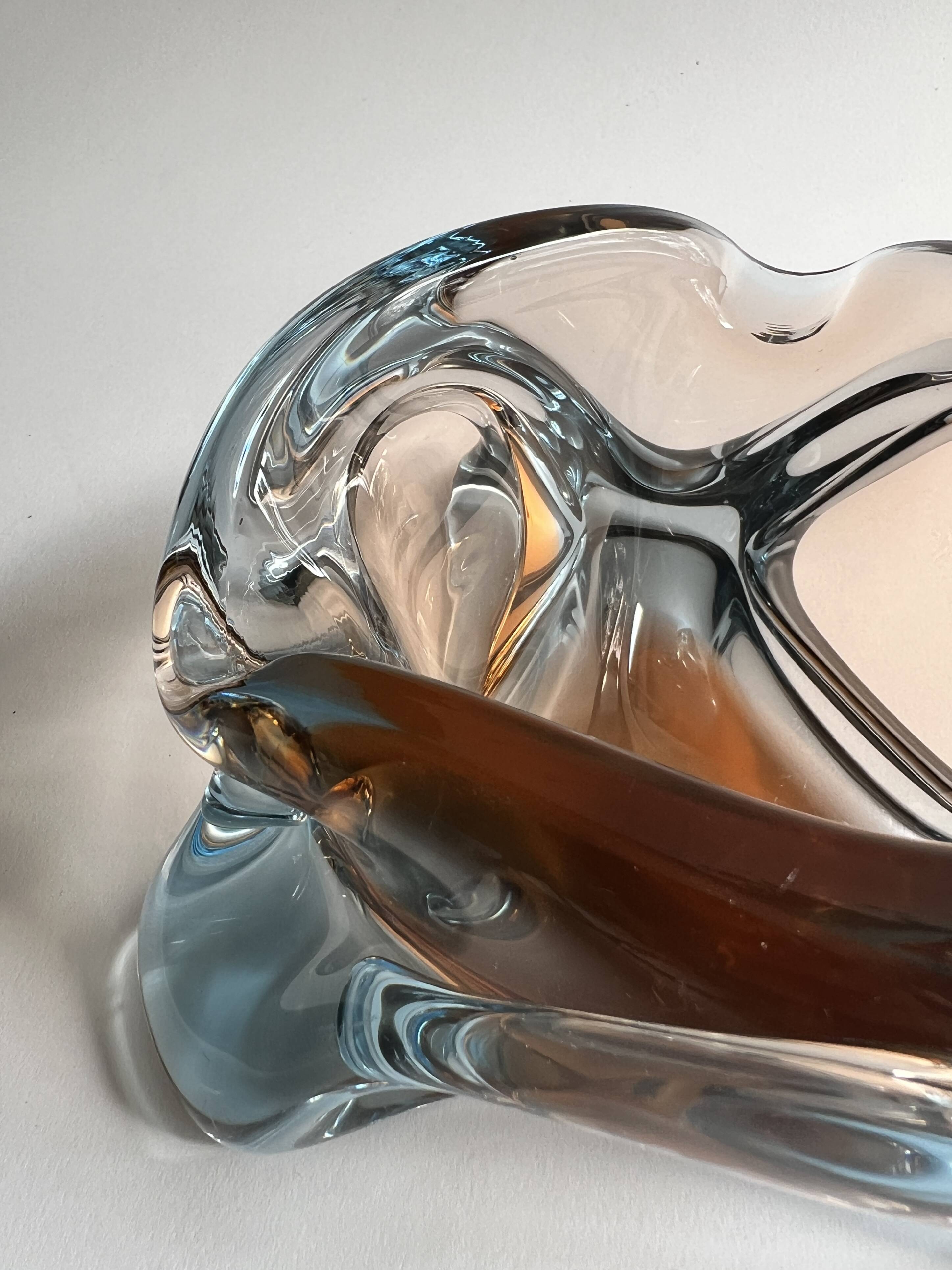 Murano glass ashtray / pocket emptier handmade, Italy 197