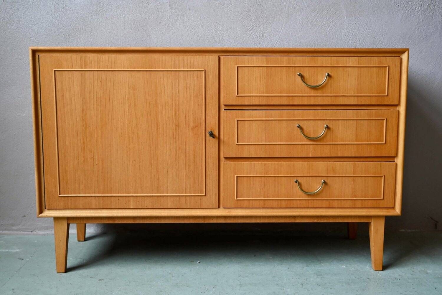 Small Scandinavian buffet from the 50s-60s in light oak.