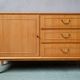 Small Scandinavian buffet from the 50s-60s in light oak.