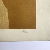 Kengo kara, untitled, c. 1973. original lithograph signed in pencil