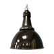 Black enamel Bauhaus factory lamp from Industria Rotterdam