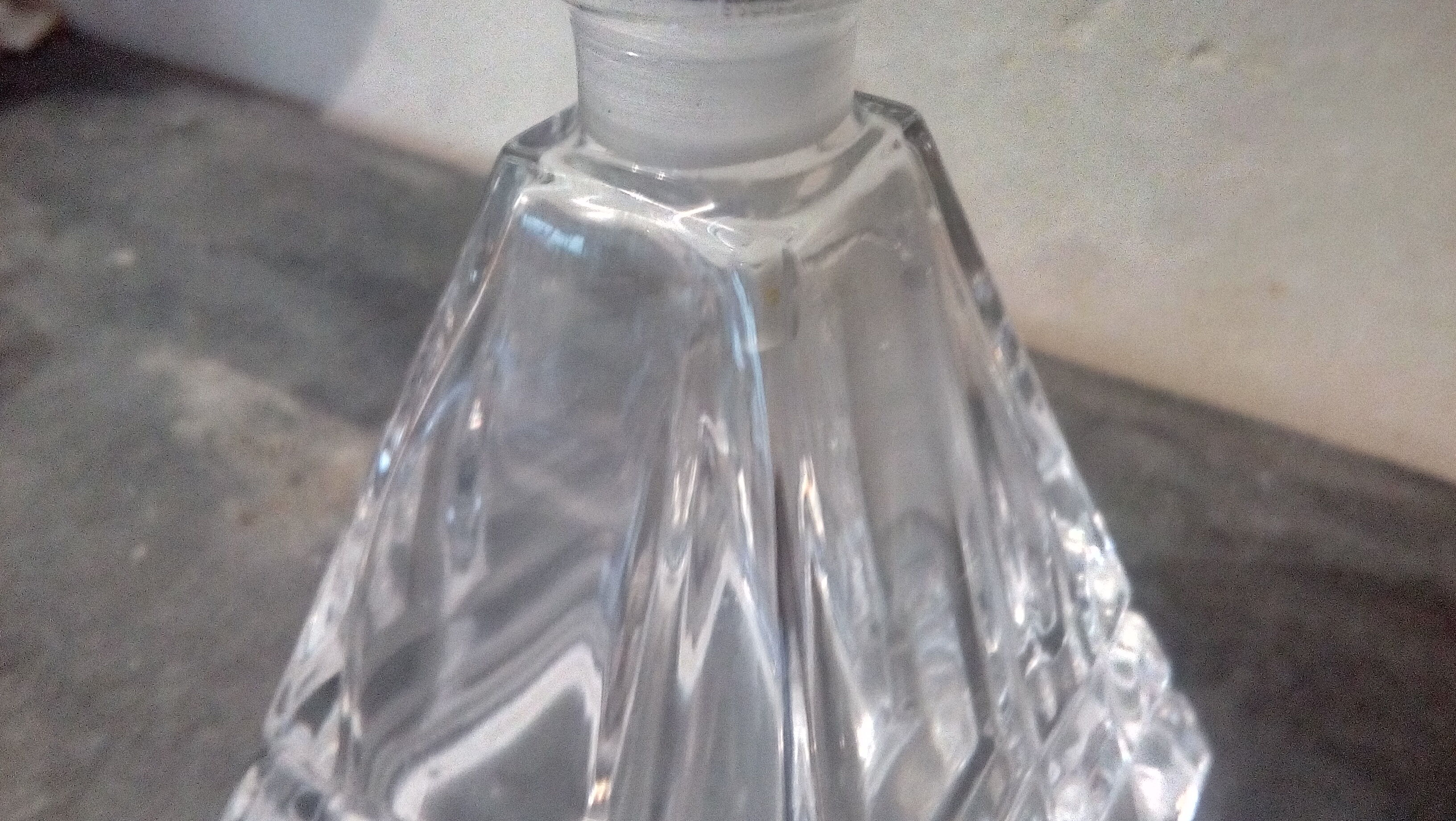 Crystal perfume bottle