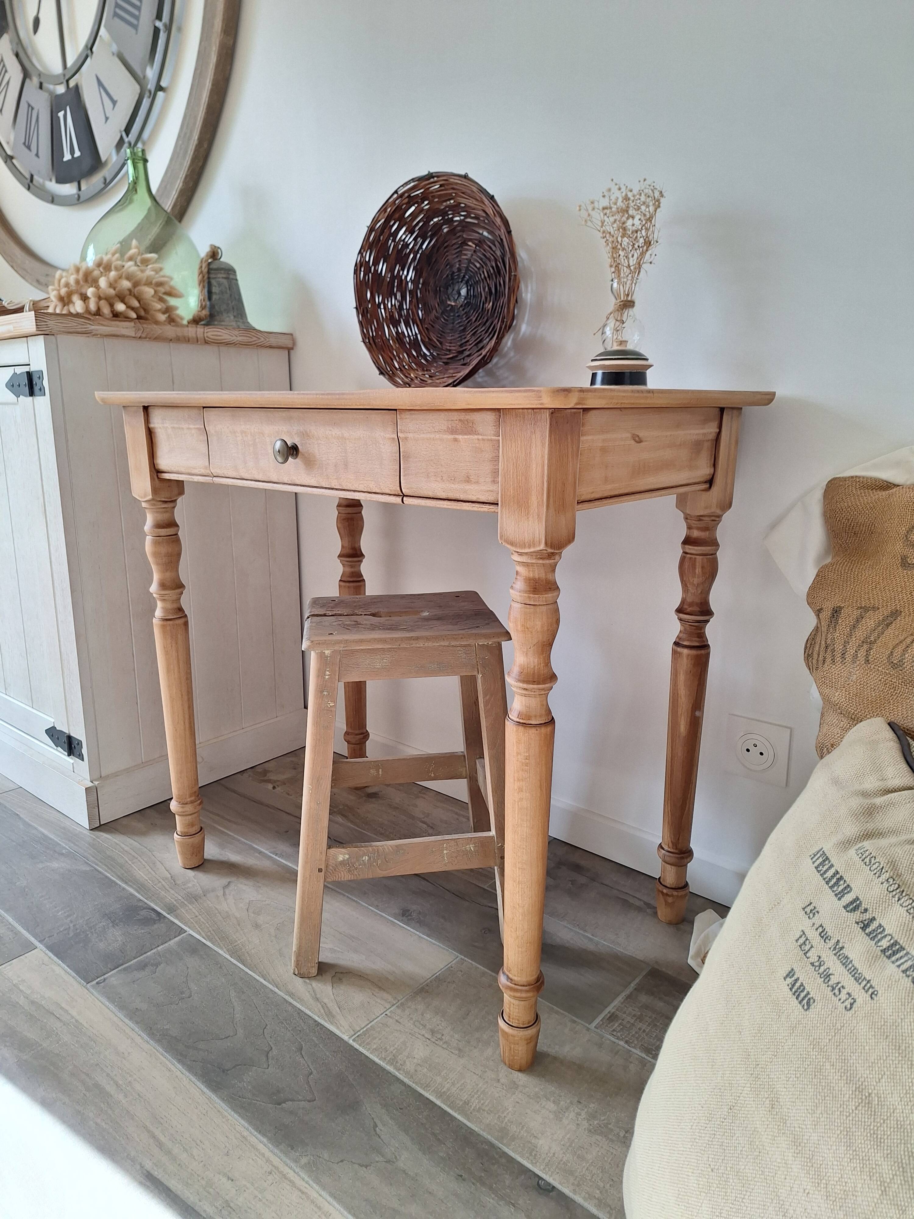 Vintage Country Farmhouse Desk / Console / Side Table