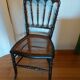 Chaise Napoleon III authentique assise cannage