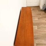 Mid Century Small Sideboard With Sliding Glass Doors