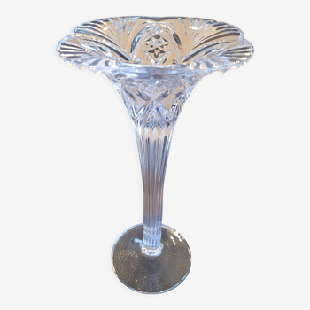 Moulded glass candle holder