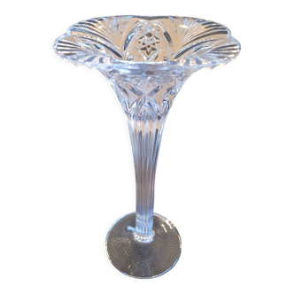 Moulded glass candle holder