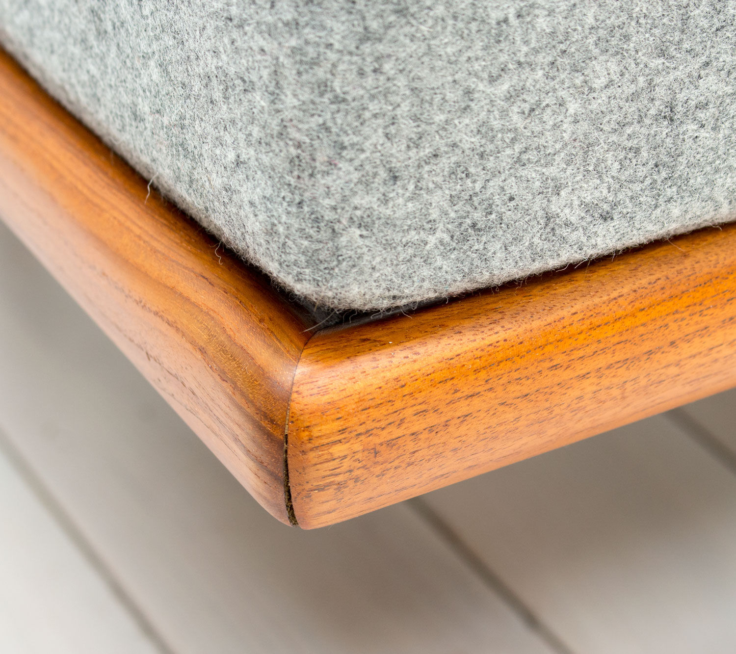 Teak minerva 3 seater sofa by Peter Hvidt & Orla Mølgaard Nielsen For France & Son, 1950