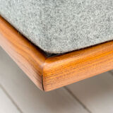 Teak minerva 3 seater sofa by Peter Hvidt & Orla Mølgaard Nielsen For France & Son, 1950