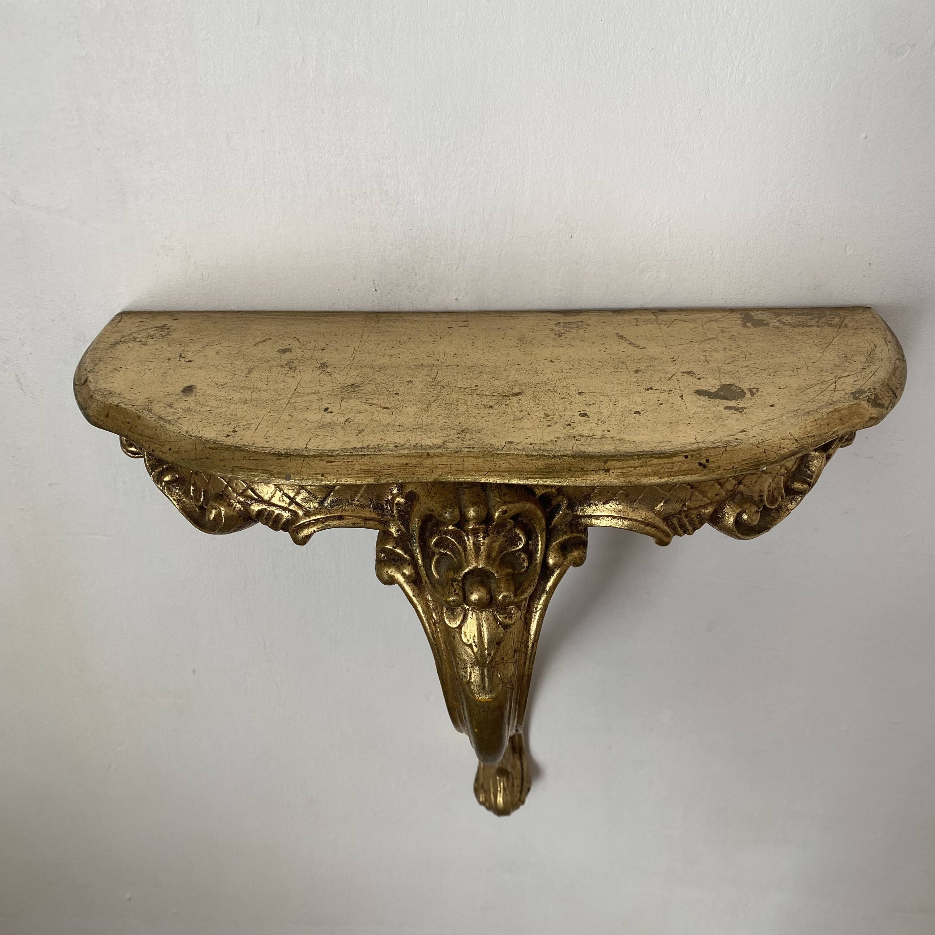 Rockery style wall console