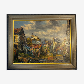 Tableau, huile sur toile, Paysage à l'ile St Denis par Raymond Besse