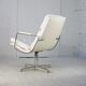 Armchair "Space Age"". Steel and imitation leather. Swivel. France, 70s