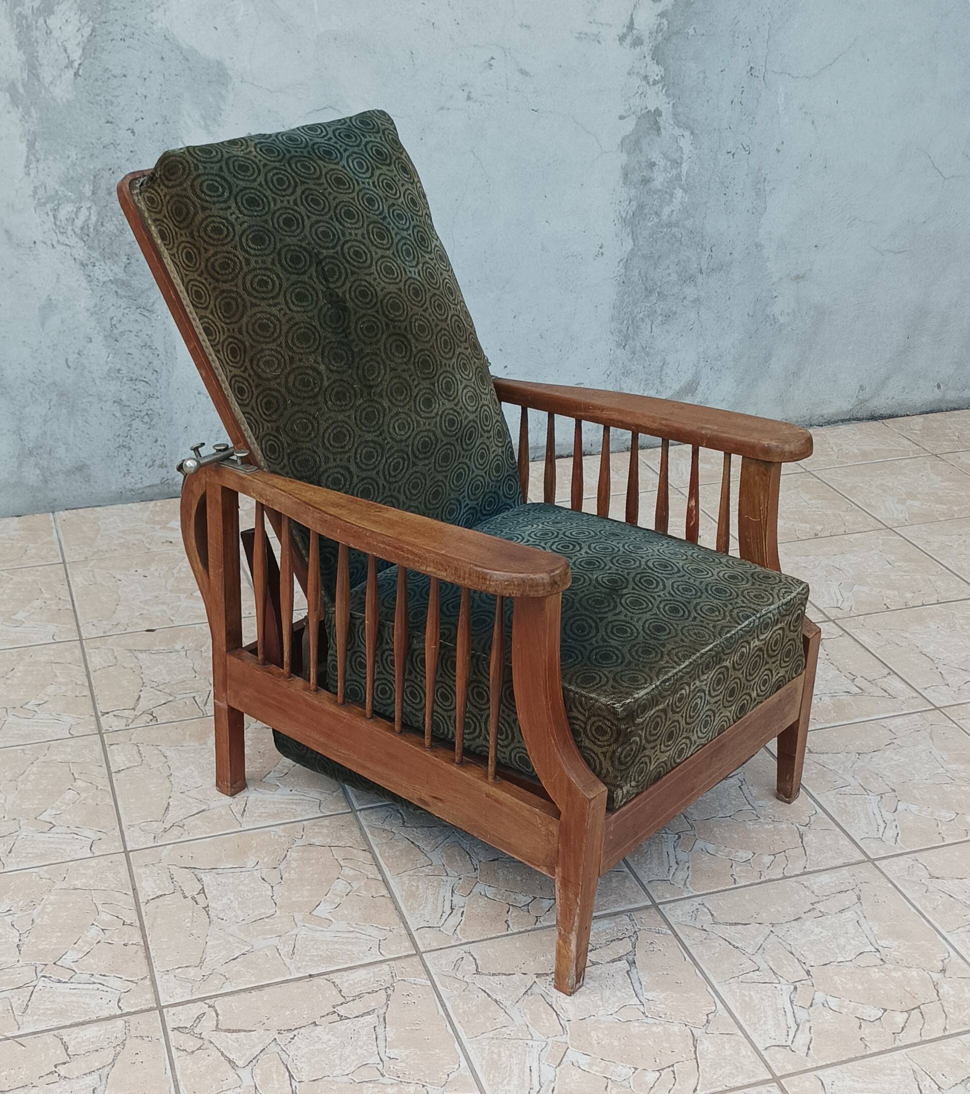 Fauteuil Morris en hêtre Art & Craft