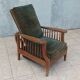Fauteuil Morris en hêtre Art & Craft