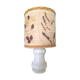 Lampe porcelaine de Virebent et Abat-jour herbier des années 70