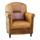Stately, sleekly finished, comfortable sheepskin armchair