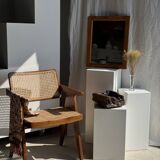 Small rectangular pine mirror 55x45