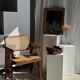Small rectangular pine mirror 55x45