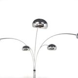 Metal and marble floor lamp, Cottex, Sweden, 1970