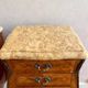 Pair French Rosewood Nightstands, Louis XV Marquetry Bedside Tables