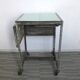 Industrial storage, workshop, in metal and wood, furniture on wheels
