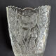 Vase vintage en verre moulé