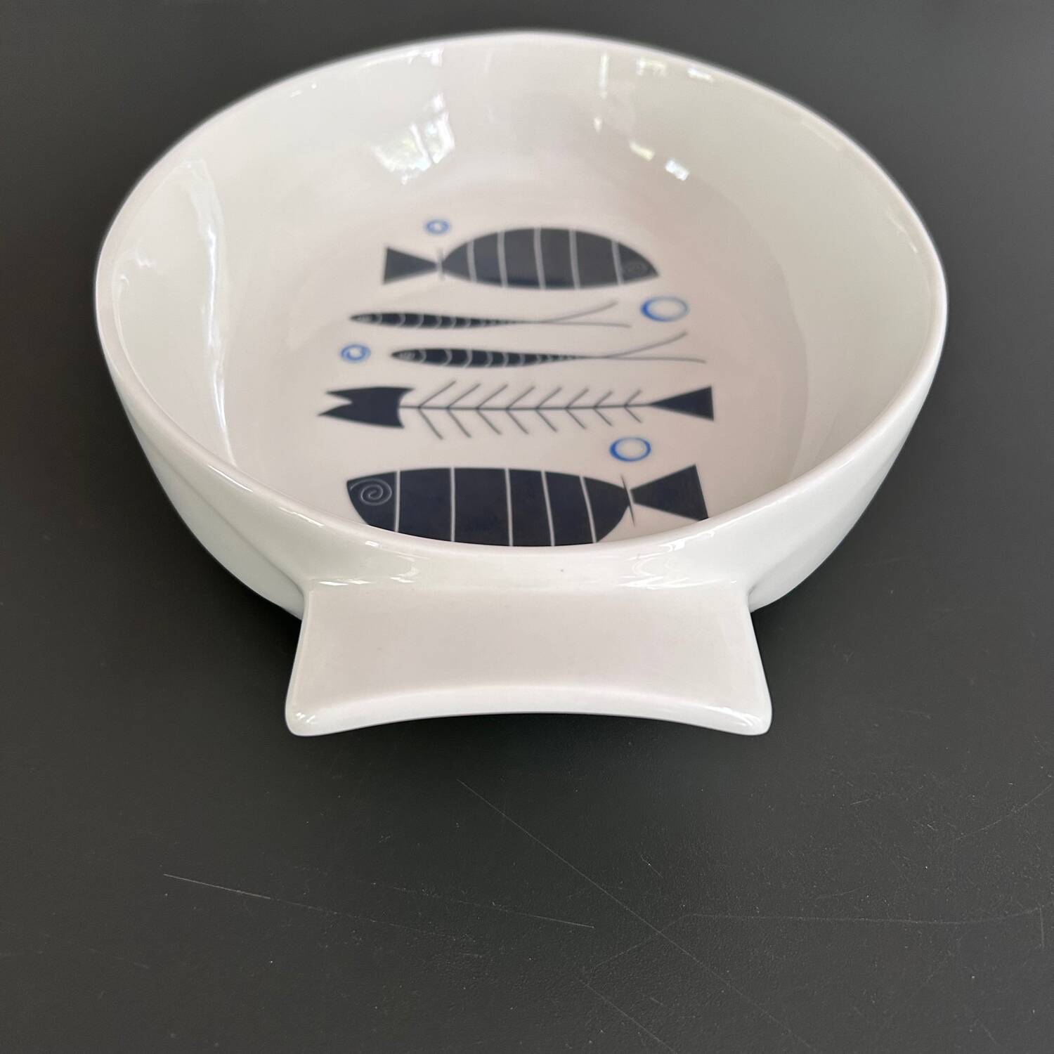 Stylized fish dish