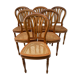 Série de 6 chaises louis philippe montgolfière