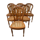 Series of 6 louis philippe hot air balloon chairs