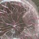 Murano glass vase (handkerchief) with a pink network pattern