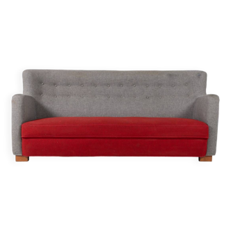 Sculptural Mid-Century Danish Modern sofa, 1950’s