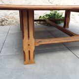 Square wooden coffee table