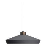 Pendant lamp edge l graphite structure ⌀50cm herstal
