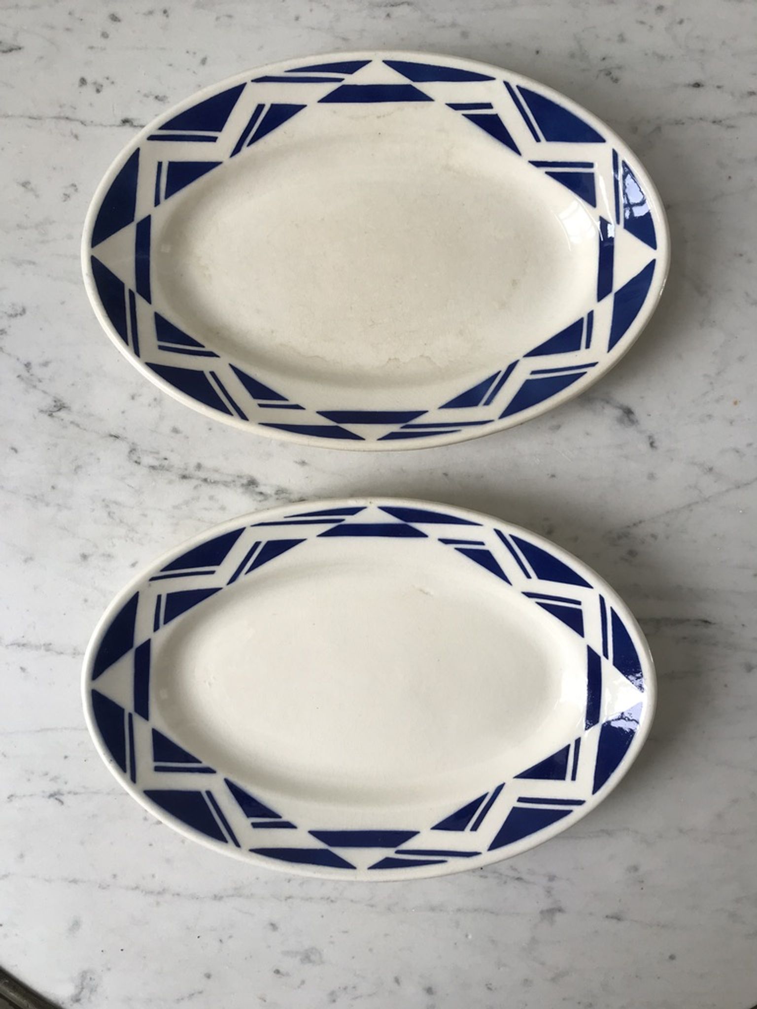 Duo of raviers Badonviller Courtilles art deco 30s