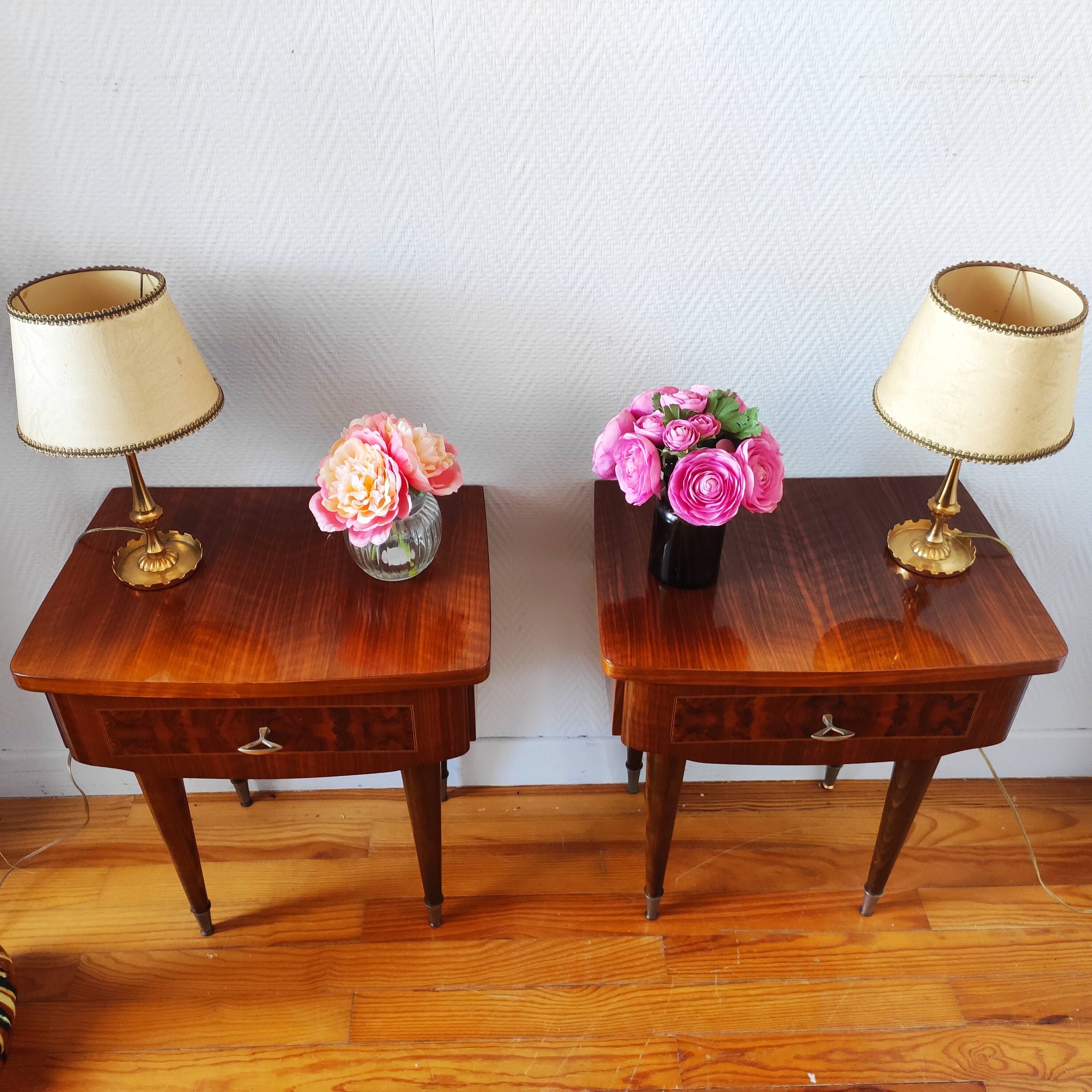 Pair of 1960 bedside tables