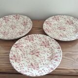 4 English plates
