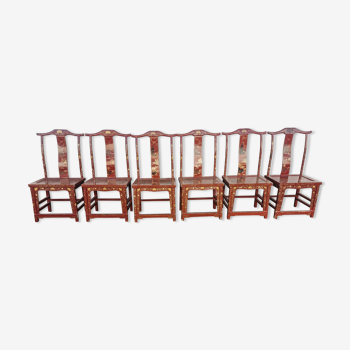 Chinese chairs of the early twentieth century in lacquered wood