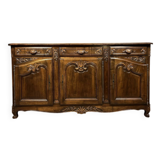 Magnificent Louis XV style Provençal sideboard in walnut