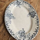 Plat ovale ancien H.Boulenger, Floreal