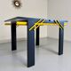 Table à manger extensible postmoderne design italien Lorenzo et Stefani, 1980