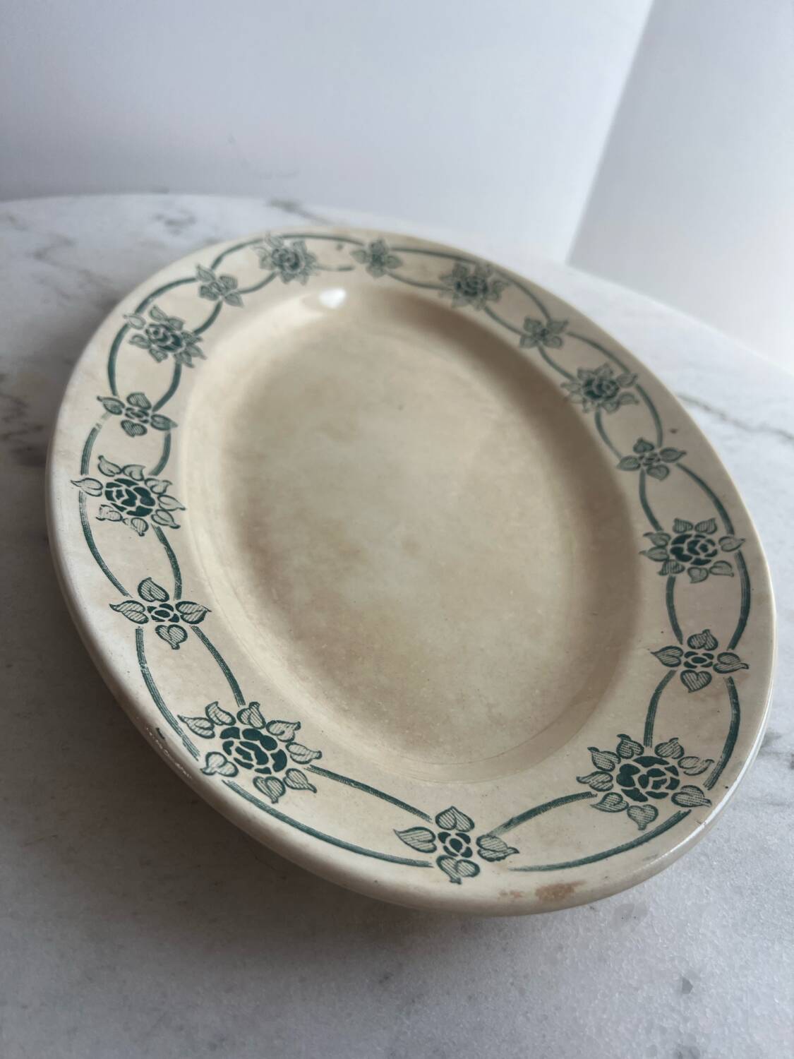 Large Simone Givor Terre de fer presentation dish