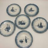 6 "Orchies Nord France" Plates, Marine Model