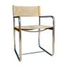 Modernist chair in metal and canvas 1970